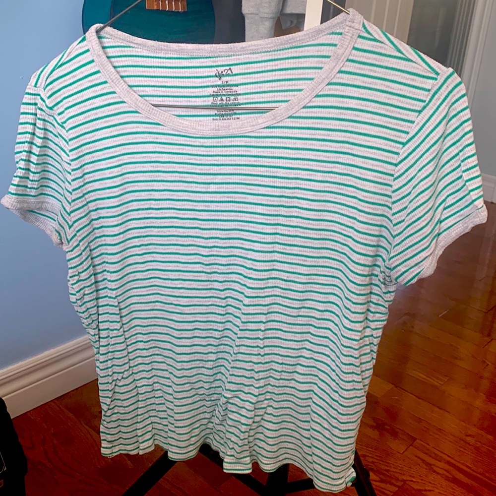 George g:21 Striped Green/Gray T-shirt